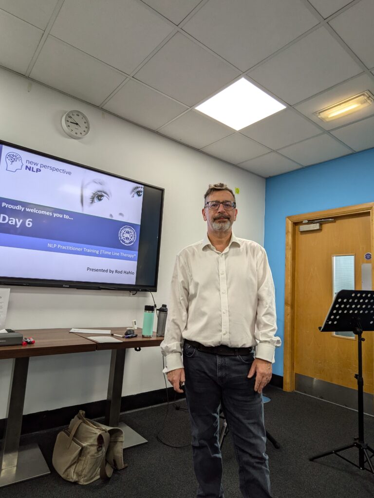 Rod at front of training room nlp