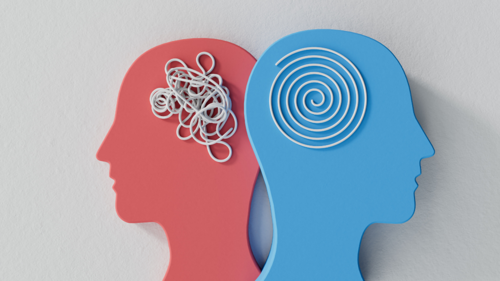 Two heads thinking different things beliefs