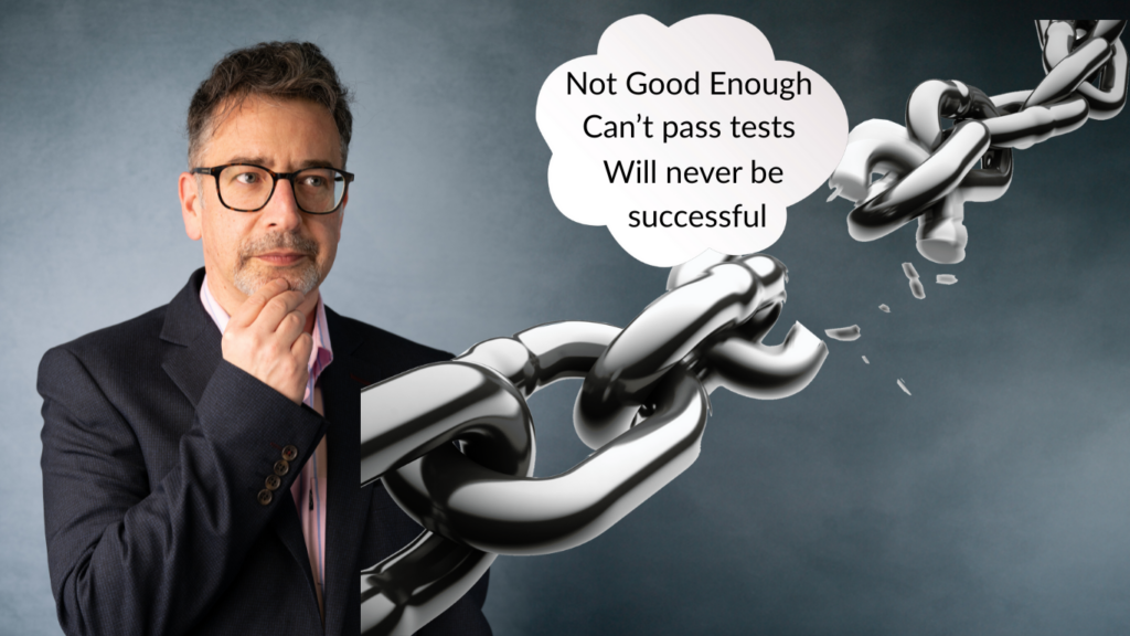 Rod breaking chain of limiting beliefs