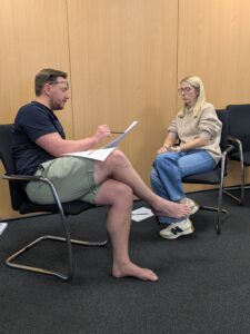 NLP Students working together