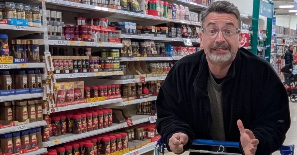 Rod in supermarket looking like a sensory overload